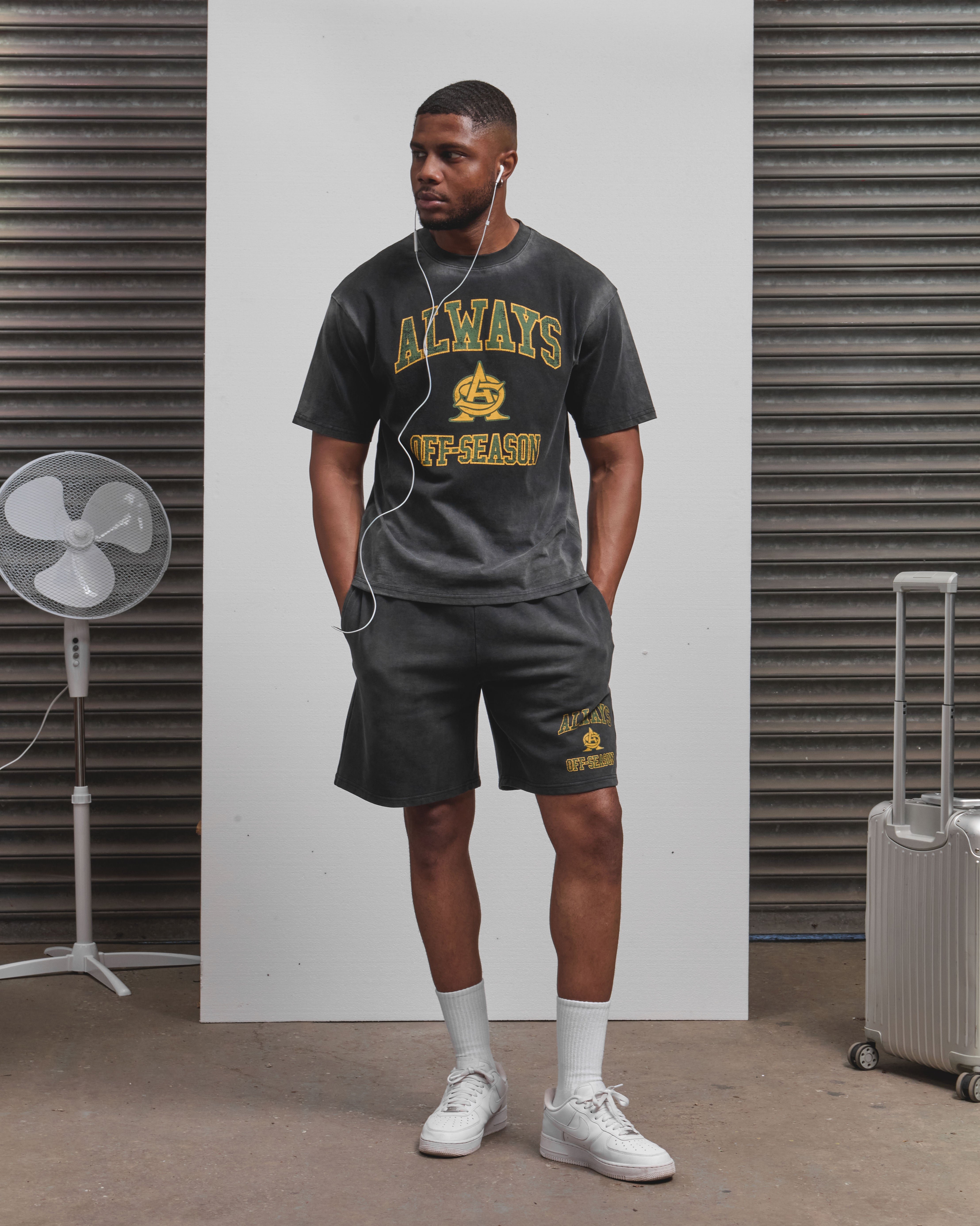 AOS Omega Washed Shorts Black
