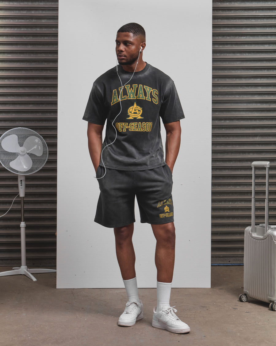 AOS Omega Washed Shorts Black