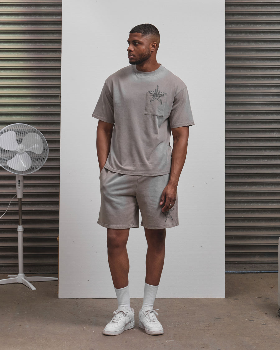AOS All Star Washed Pocket T-Shirt Grey