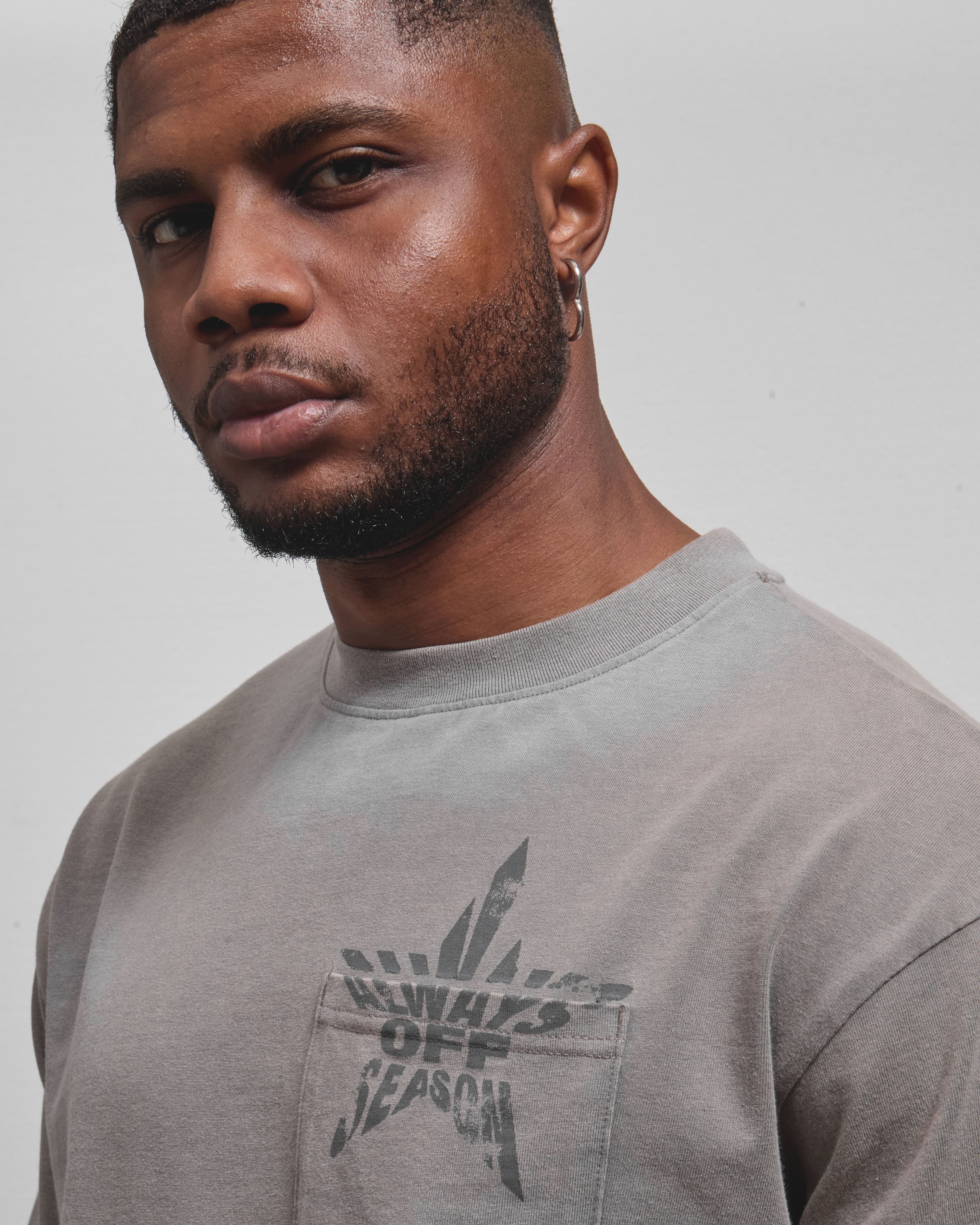 AOS All Star Washed Pocket T-Shirt Grey