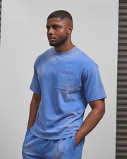 AOS All Star Washed Pocket T-Shirt Blue