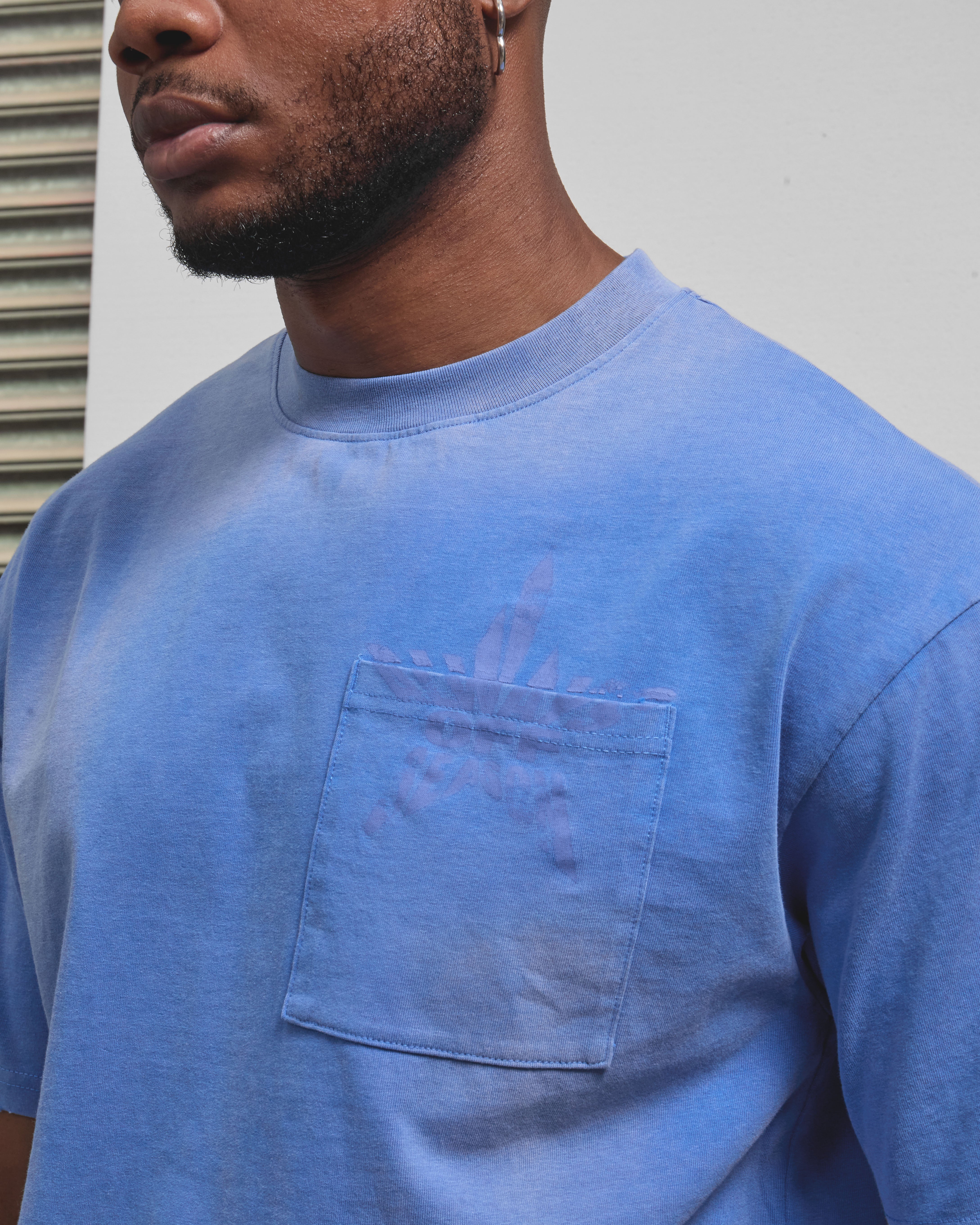 AOS All Star Washed Pocket T-Shirt Blue