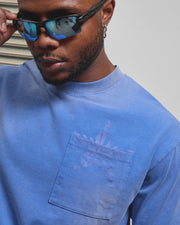 AOS All Star Washed Pocket T-Shirt Blue