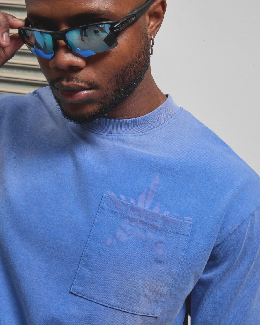 AOS All Star Washed Pocket T-Shirt Blue