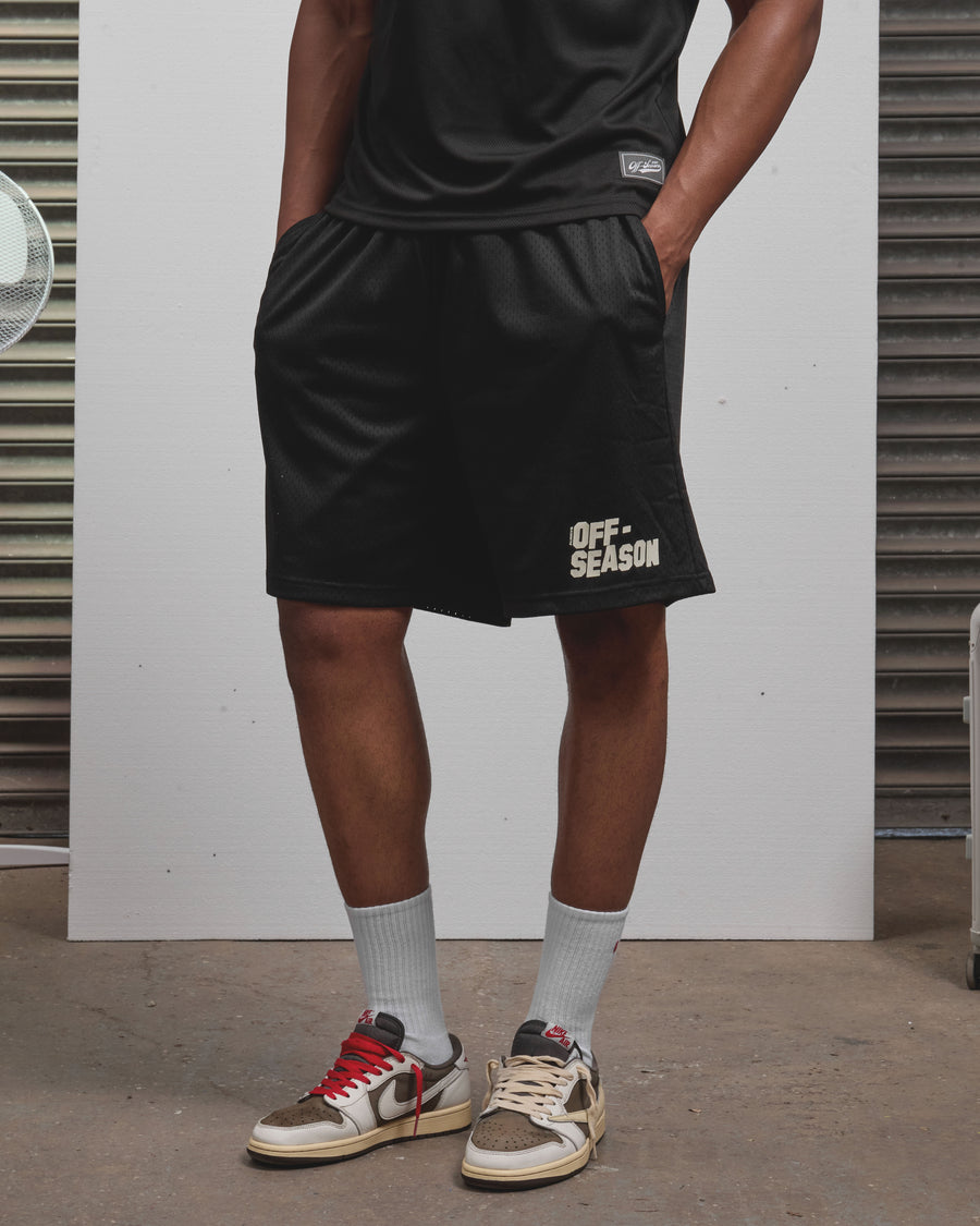 AOS Hollywood Mesh Shorts Black