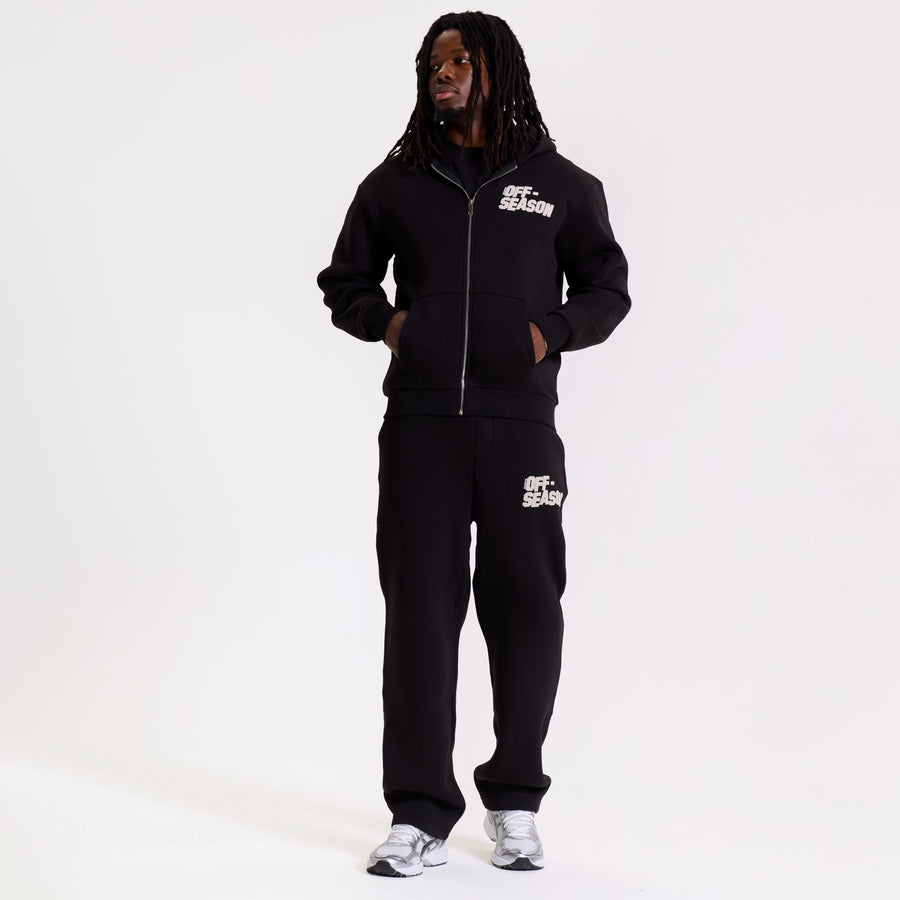 Hollywood Full zip hoodie Onyx Black