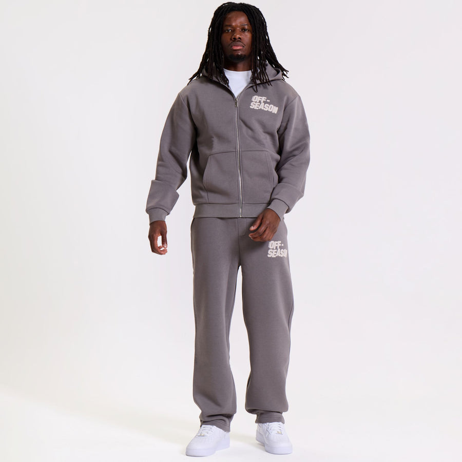 Hollywood Full Zip Hoodie Smoke Rise Grey