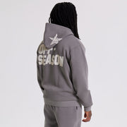 Hollywood Full Zip Hoodie Smoke Rise Grey